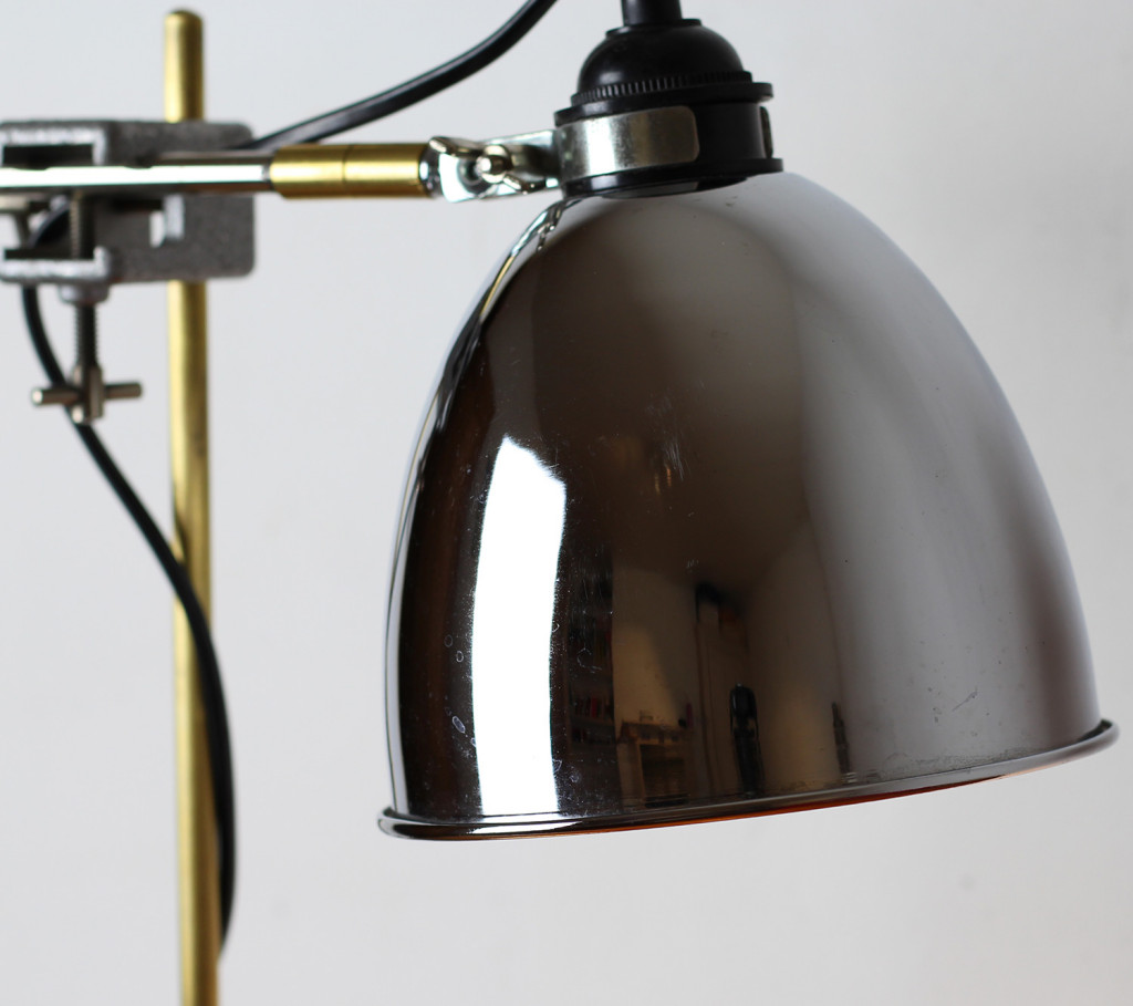 Chrome Industrial Desk Lamp
