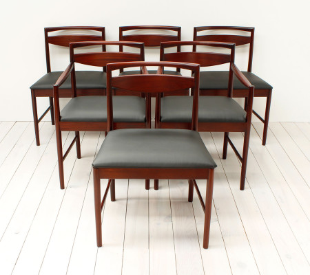Set of 6 Rosewood Style Chairs by McIntosh