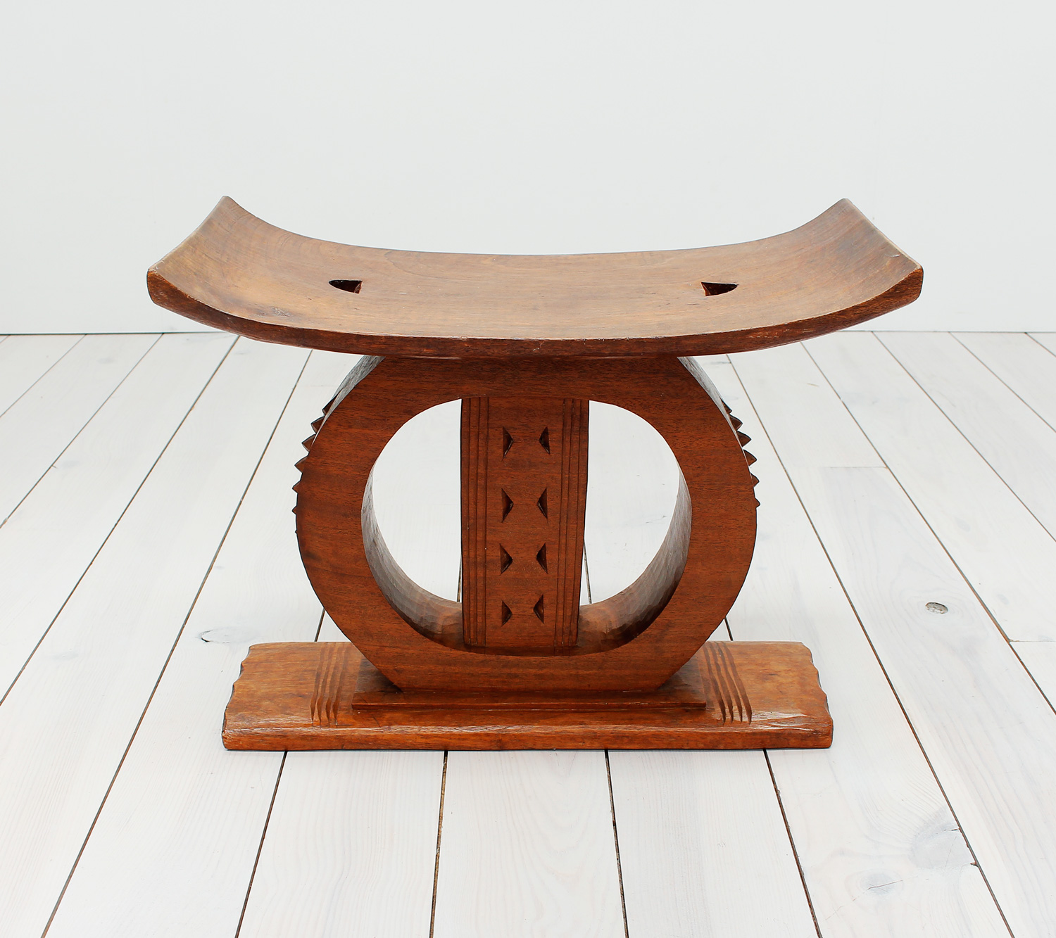 Ashanti African Carved Wooden Stool