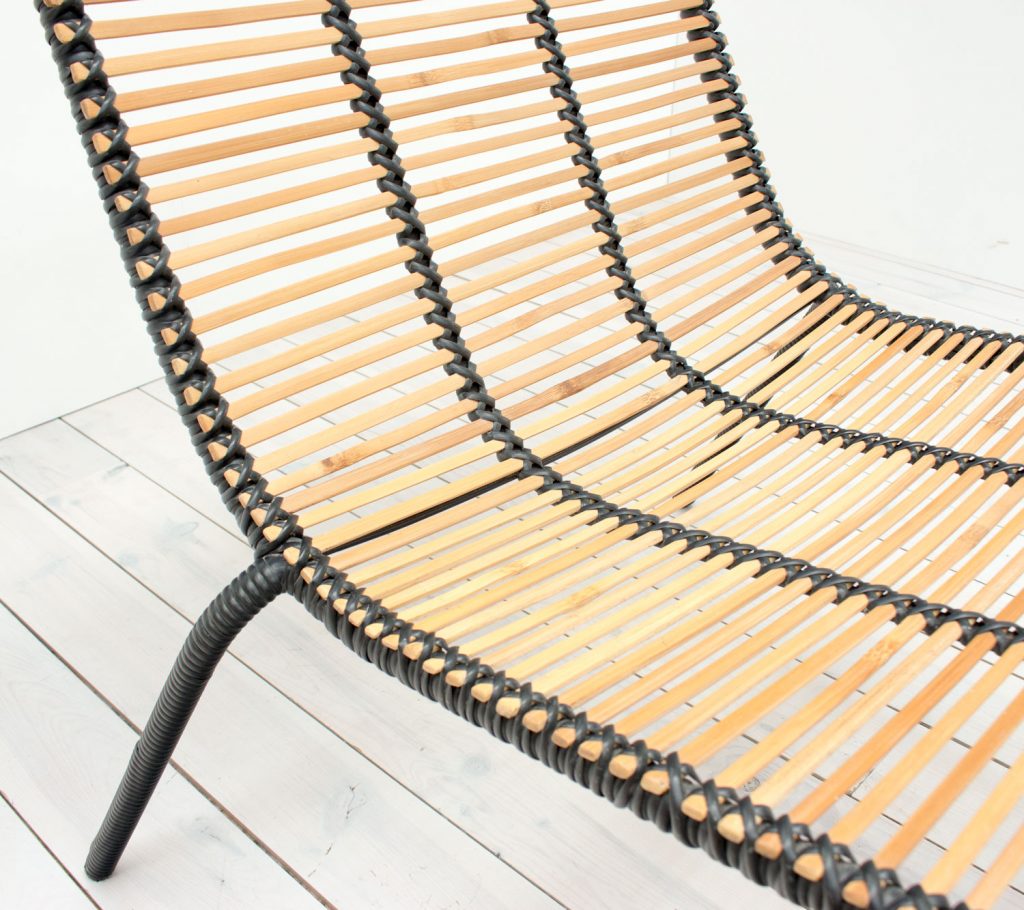 Vintage Bamboo Lounge Chair