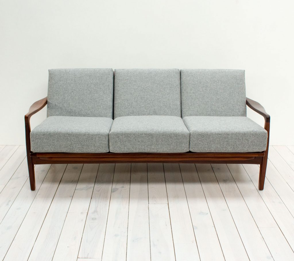 1960s Toothill Afromosia 3 Seater Sofa