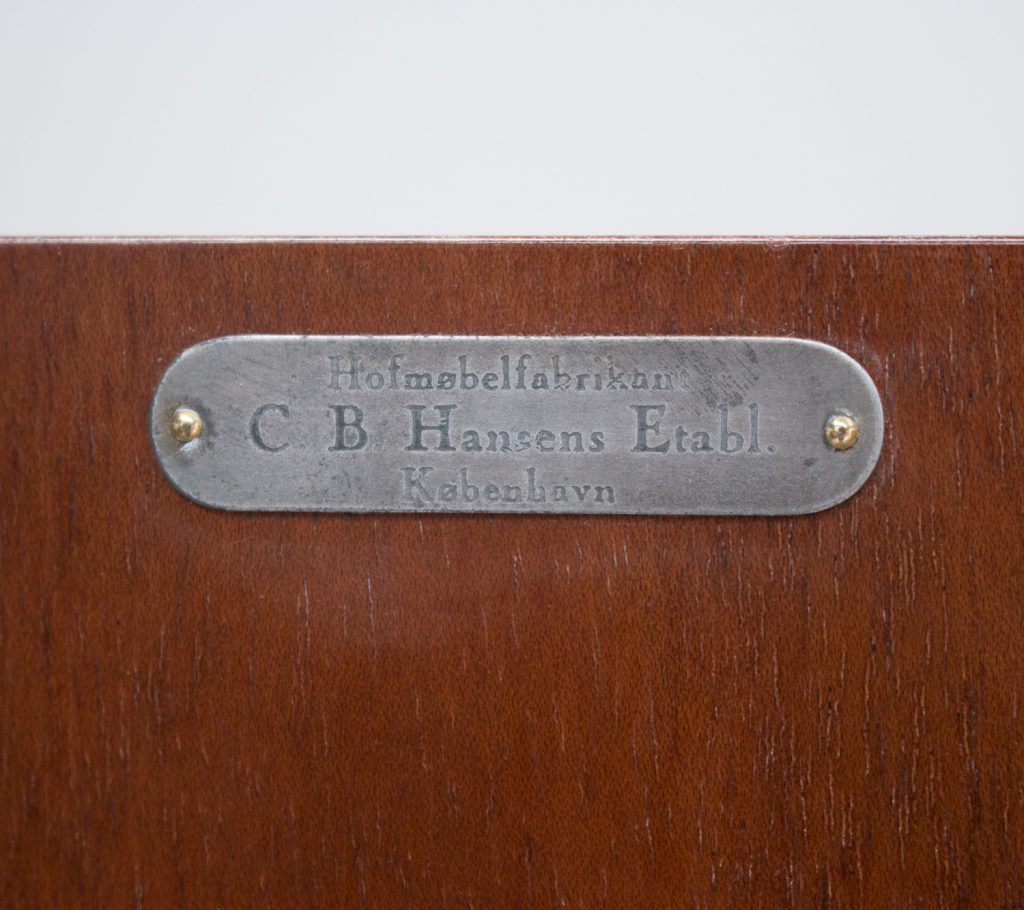 Danish Mahogany Linen Cabinet by CB Hansens
