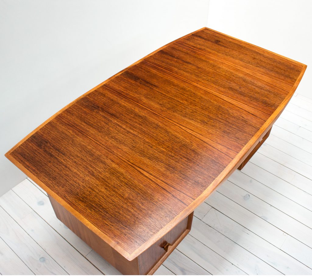 1950s Rosewood & Mahogany Desk by Christopher Heal