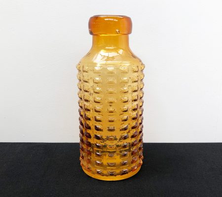 1960s Amber Glass Vase