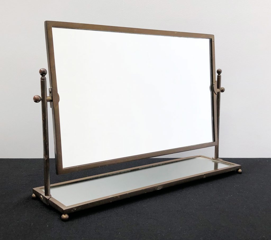 Art Deco Brass Dressing Table Mirror