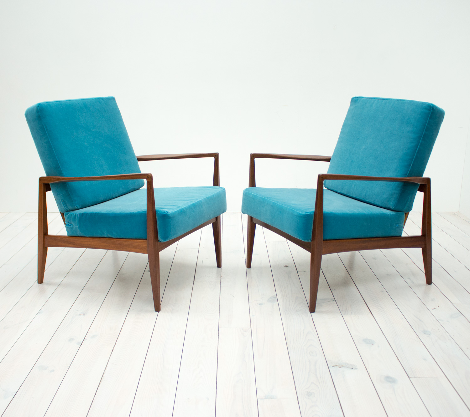 1960s Pair of Afromosia Armchairs