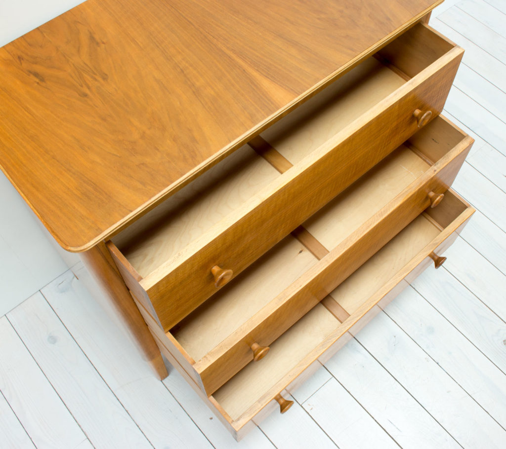 Gordon Russell Walnut and Beech Chest of Drawers