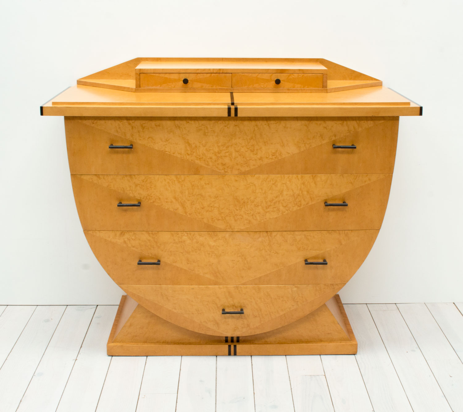 Art Deco Design Maple Chest of Drawers by Roche Bobois