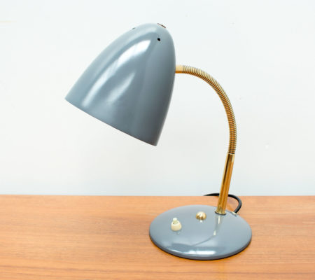 German Grey Desk Lamp by Helo Leuchten