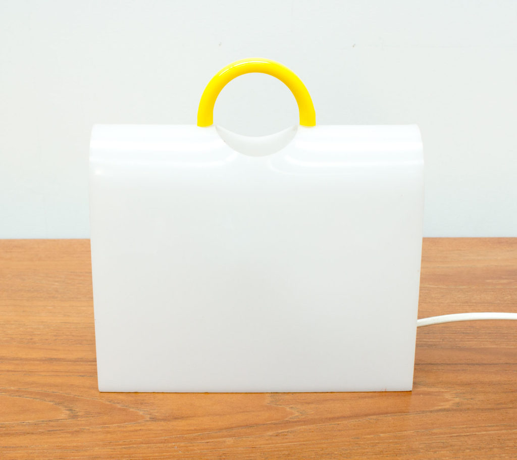 Perspex Suitcase Table Lamp by Shiu Kay Kan, 1980s