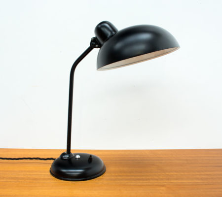 1950s German Black Desk Lamp by Helo Leuchten