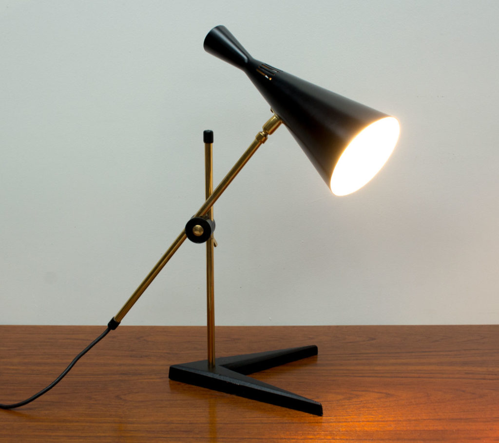 G A Scott Black Desk Lamp by Maclamp
