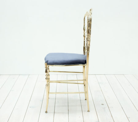 Mid Century Italian Chiavari Brass Chair