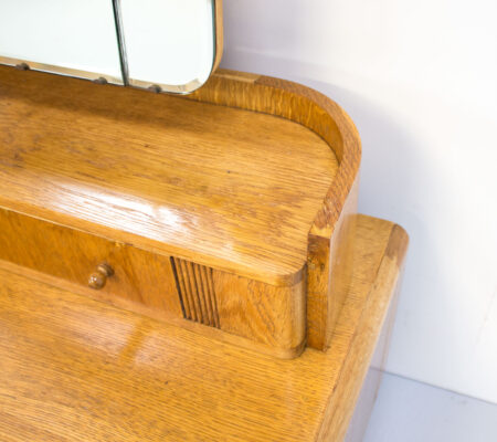 Art Deco Utility Oak Cheval/Hall Stand
