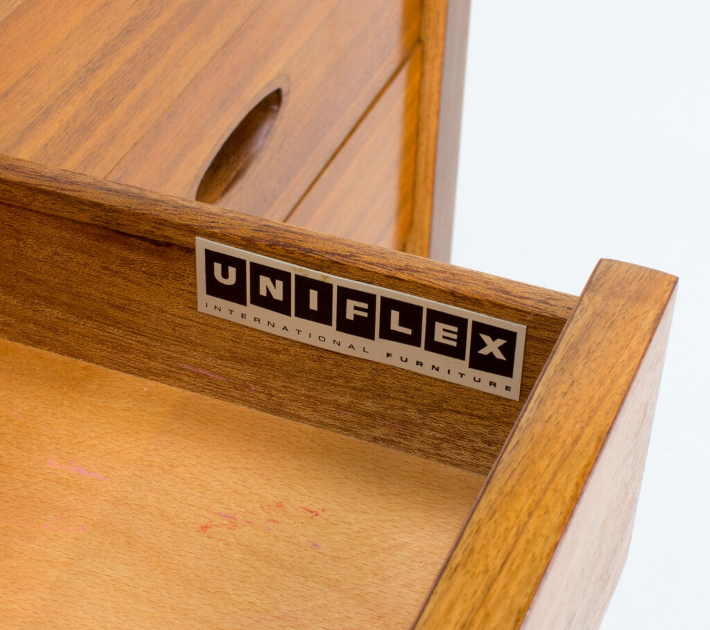 Uniflex Walnut Dressing Table by Gunther Hoffstead