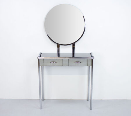 Art Deco American Royal Chrome Dressing Table by Royal Metal Manufacturing Co.