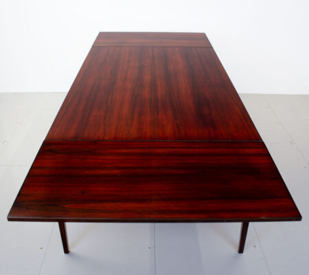 Danish Rosewood Extending Dining Table by Hornslet