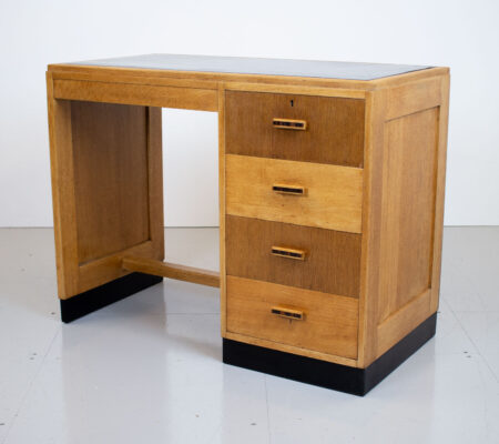 Art Deco Oak Desk by Bowman Brothers