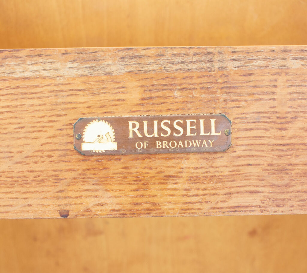 Modernist Gordon Russell Oak Dressing Table & Stool