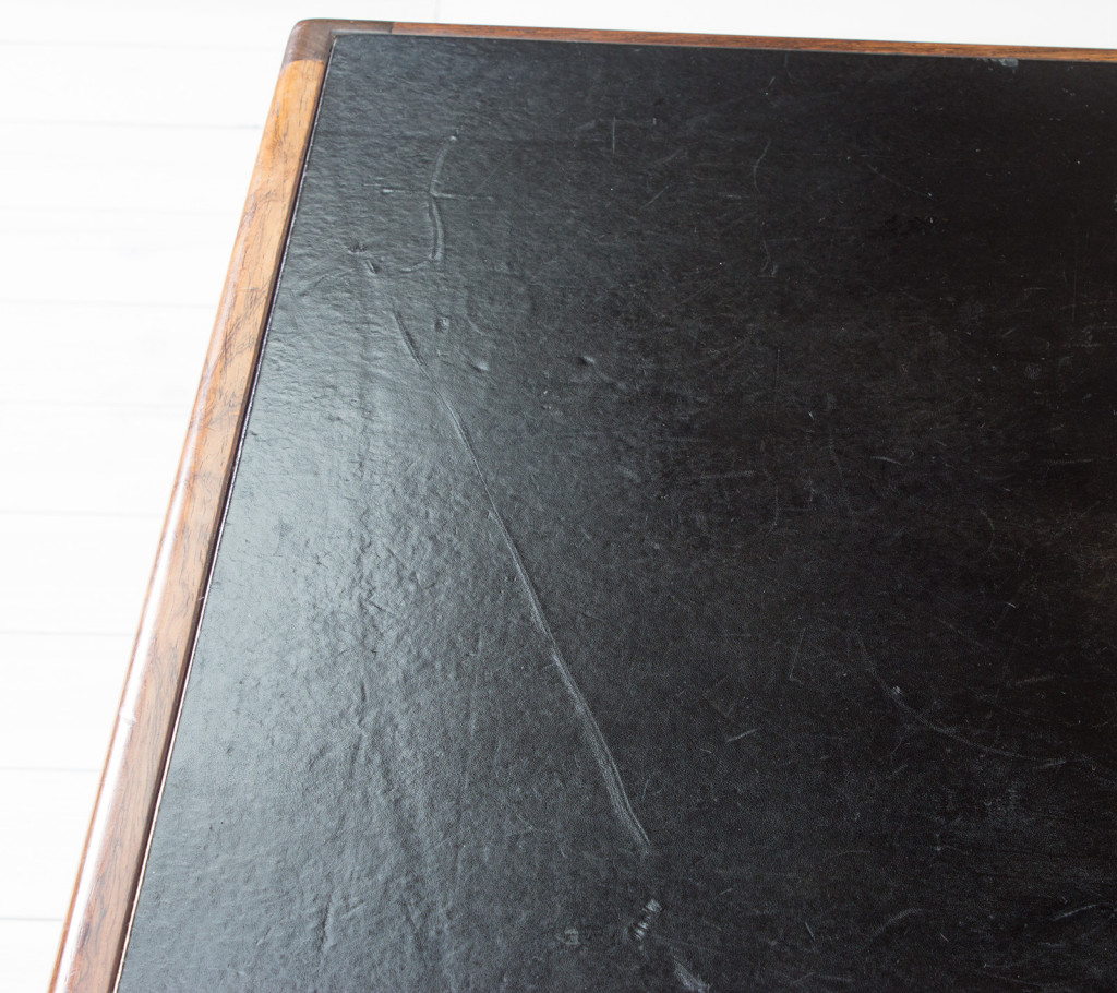 Soren Willadsen Rosewood and Black Leather Table
