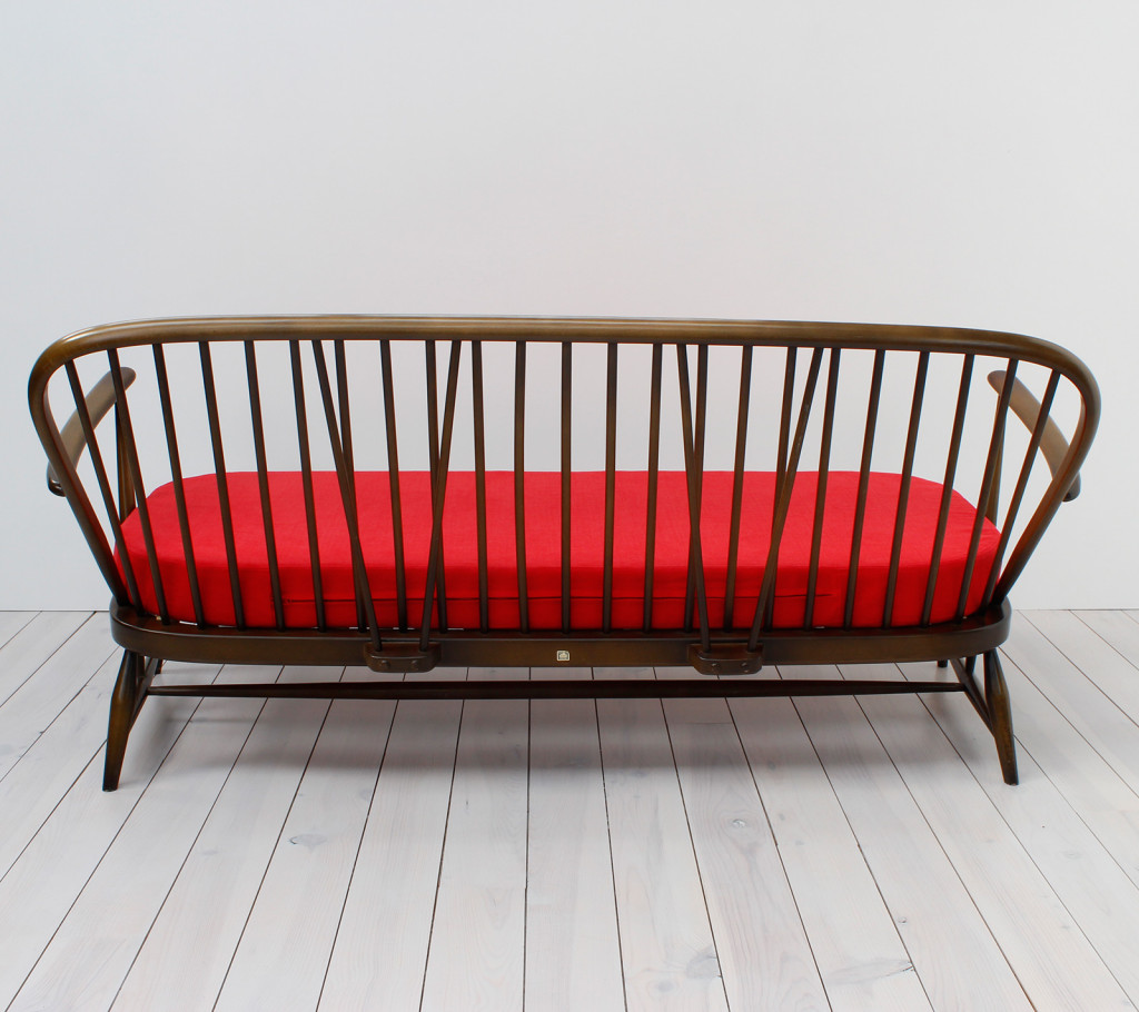 Red Ercol Windsor 3 Seater Sofa