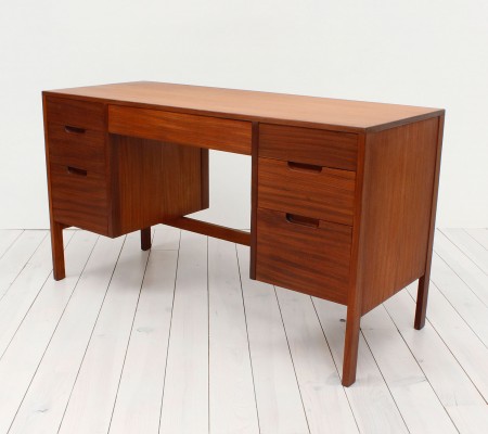 Afromosia Desk / Dressing Table by Richard Hornby