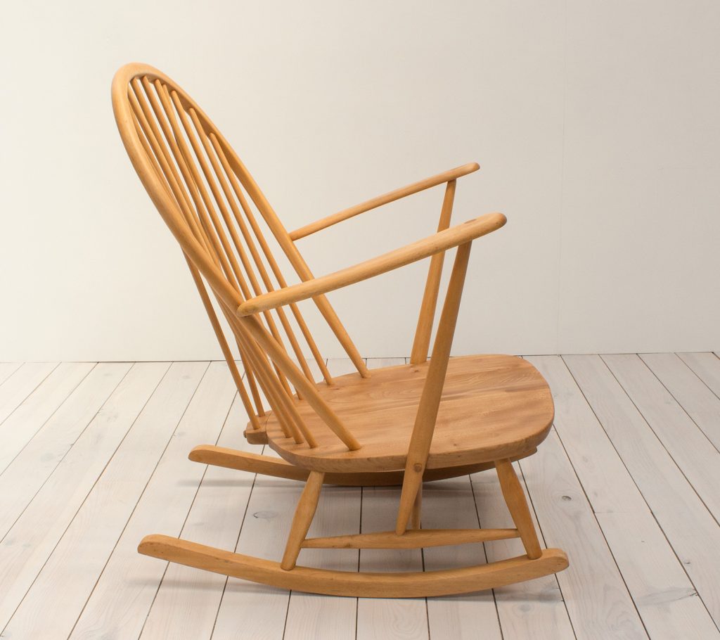 Ercol Windsor Grandfather Blonde Rocking Chair