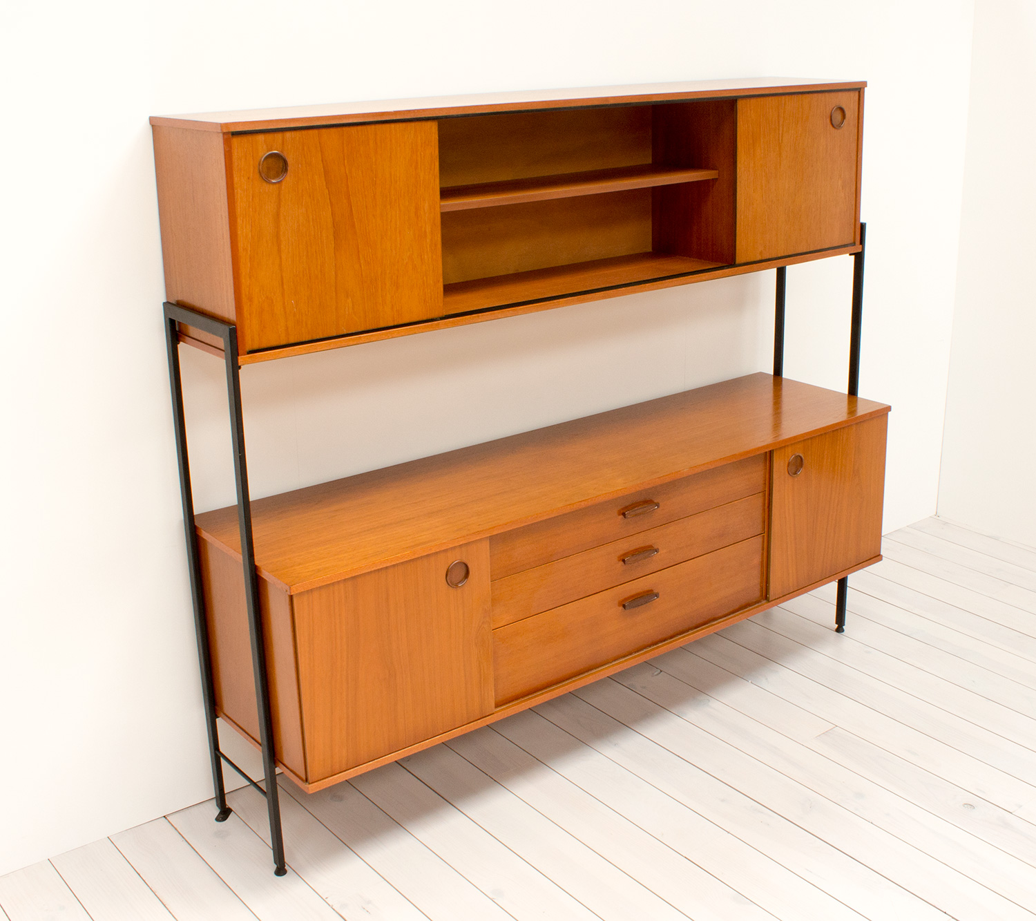 Avalon Teak Adjustable Sideboard / Wall Unit Arc Furniture