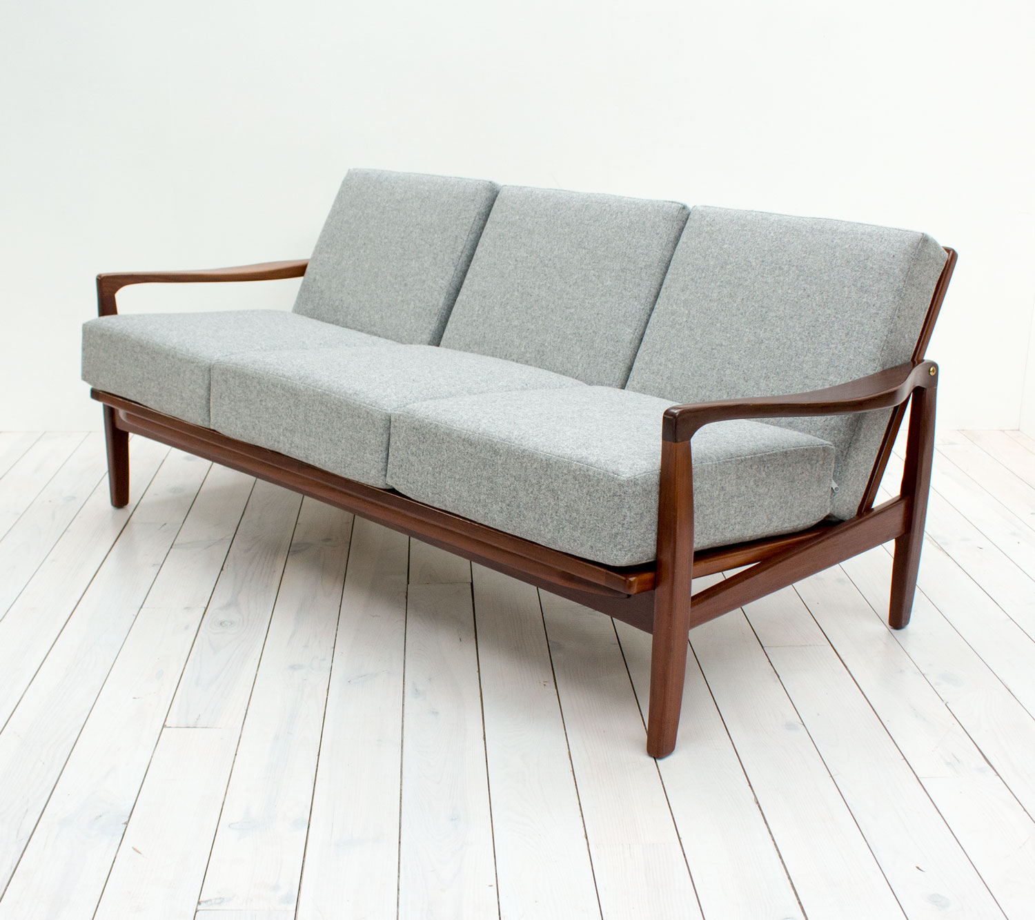 1960s Toothill Afromosia 3 Seater Sofa