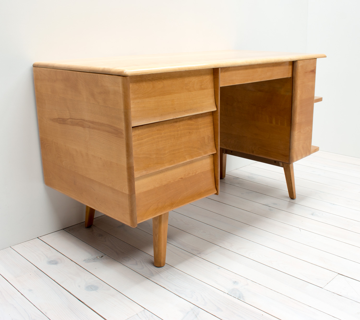 Mid Century Canadian Maple Desk by Vilas Arc Furniture