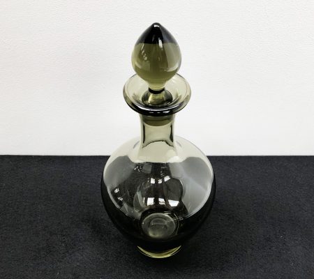 Vintage Smoke Glass Decanter