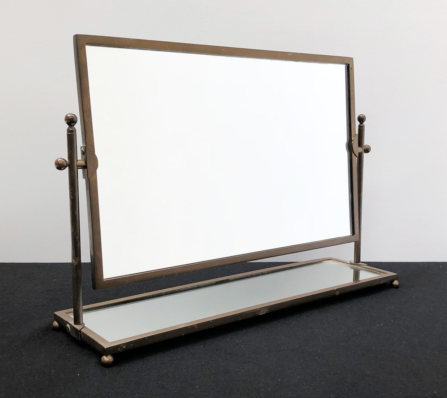Art Deco Brass Dressing Table Mirror Arc Furniture