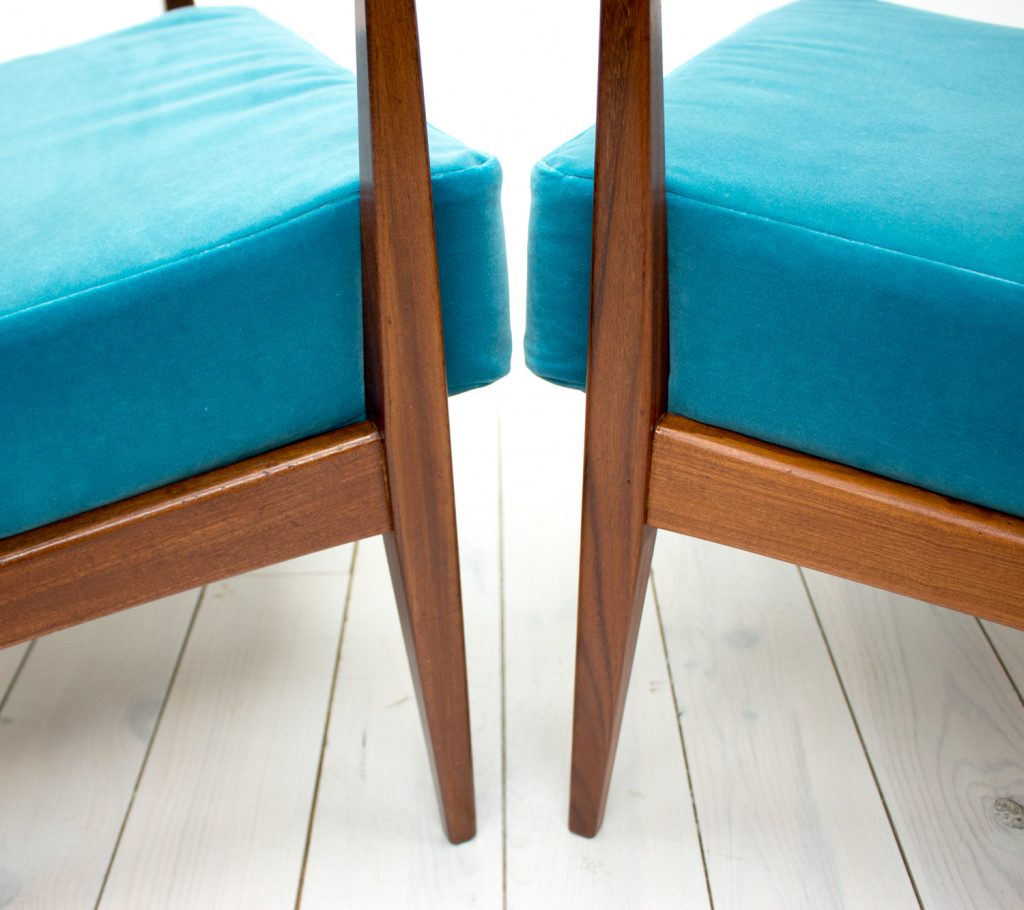 1960s Pair of Afromosia Armchairs
