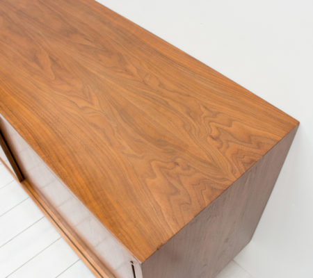 Danish Walnut Sideboard/Record Cabinet by Poul Hundevad