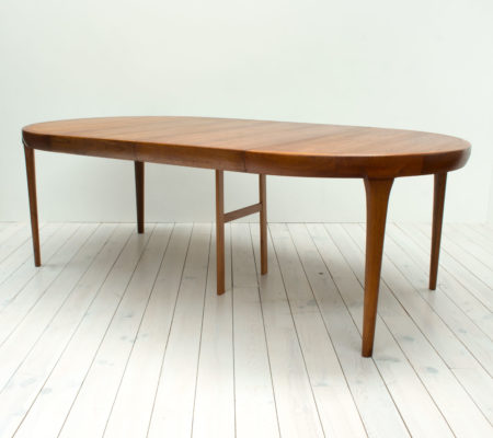Danish Teak Extending Dining Table by Faarup