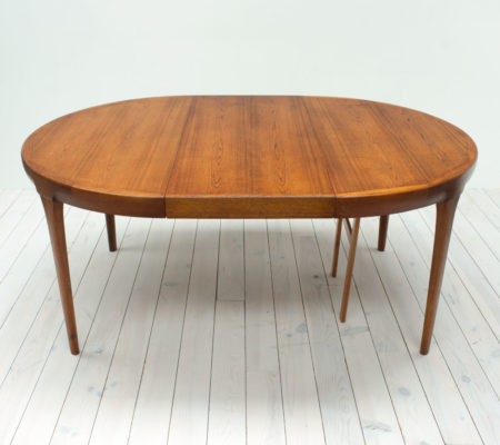 Danish Teak Extending Dining Table by Faarup