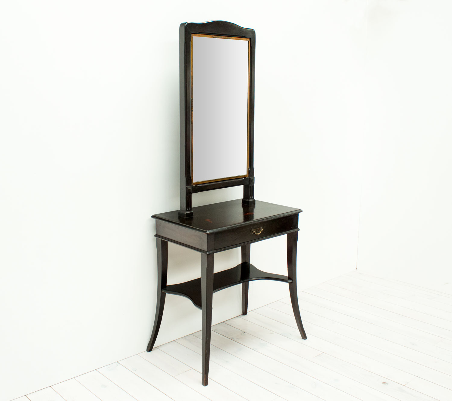 French Antique Triptych Mirror Dressing Table by Brot Arc Furniture