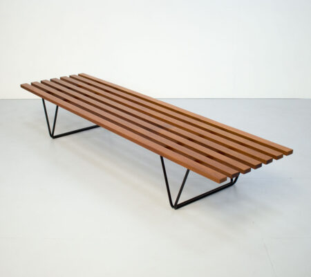 1950s Slatted Bench by Robin Day for Hille