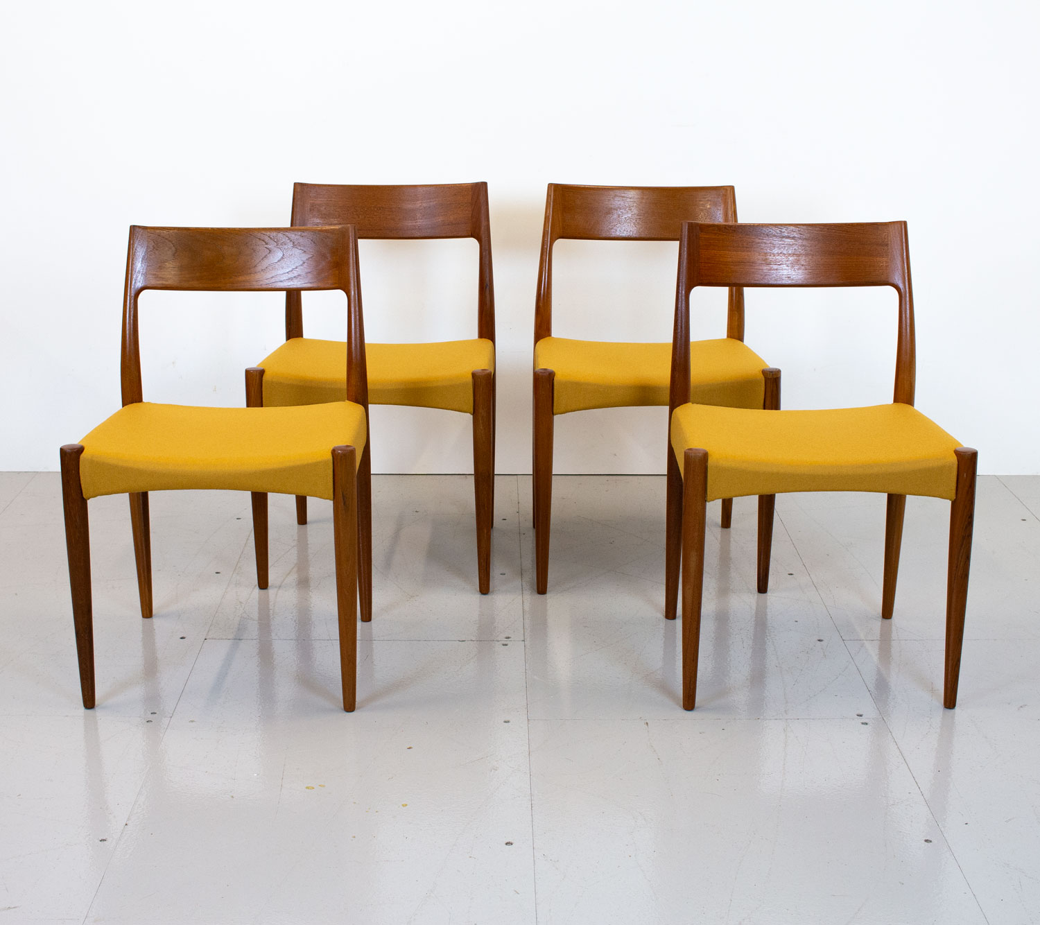 Danish Teak Model 175 Dining Chairs by Mogens Kold