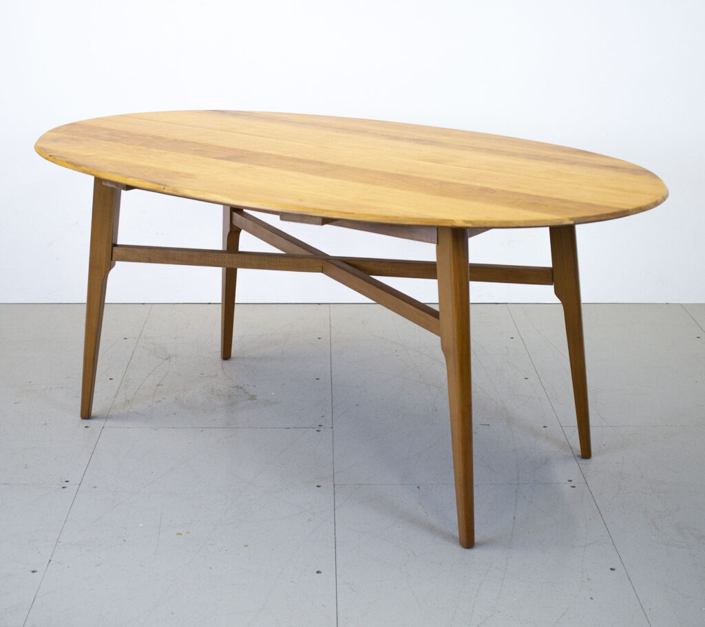 Mid Century Oval Dining Table by AJ Milne for Heals