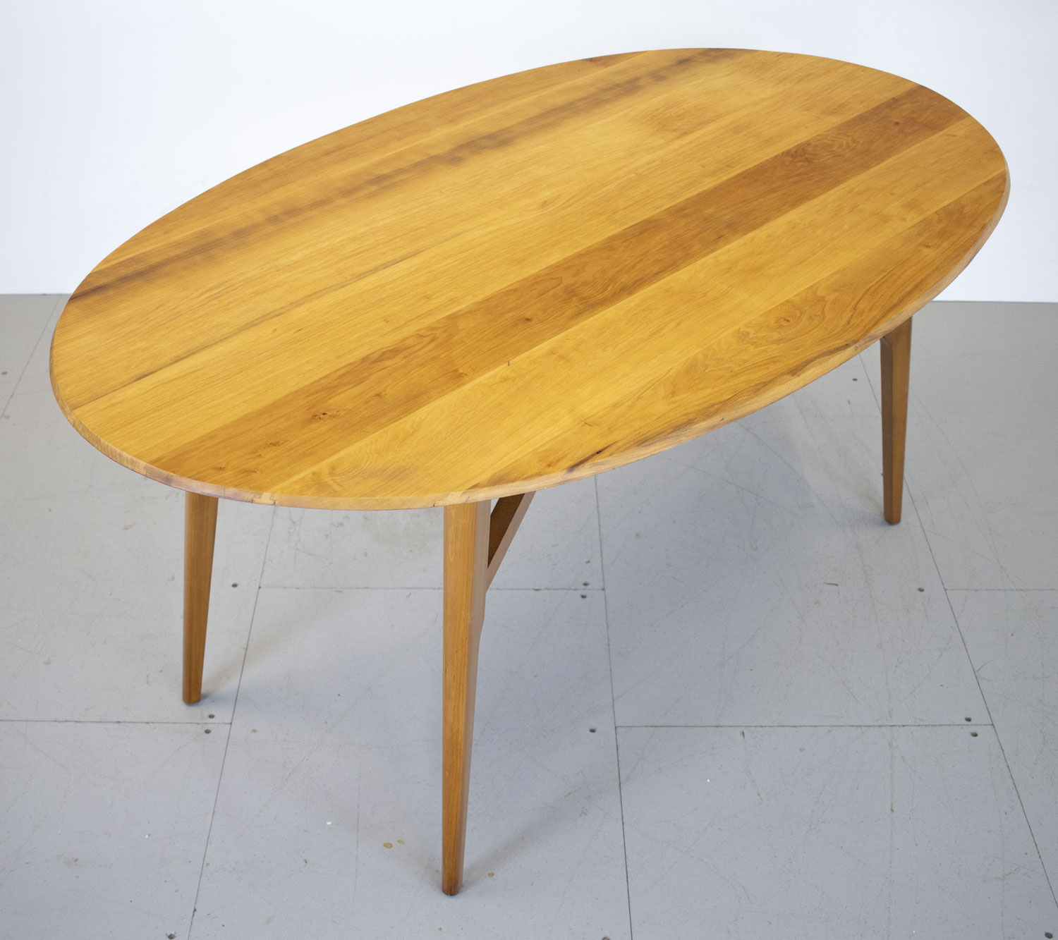 Mid Century Oval Dining Table by AJ Milne for Heals