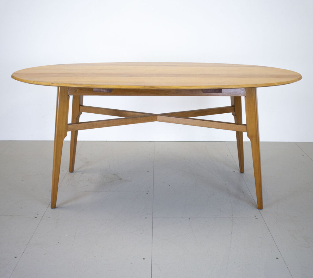 Mid Century Oval Dining Table by AJ Milne for Heals