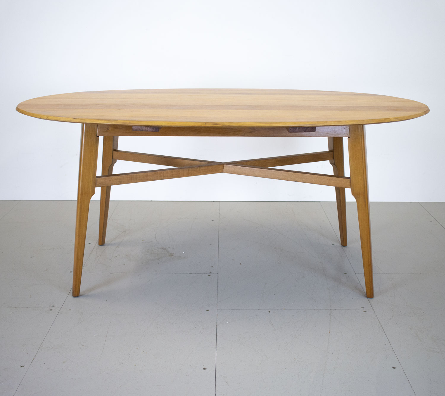 Mid Century Oval Dining Table by AJ Milne for Heals