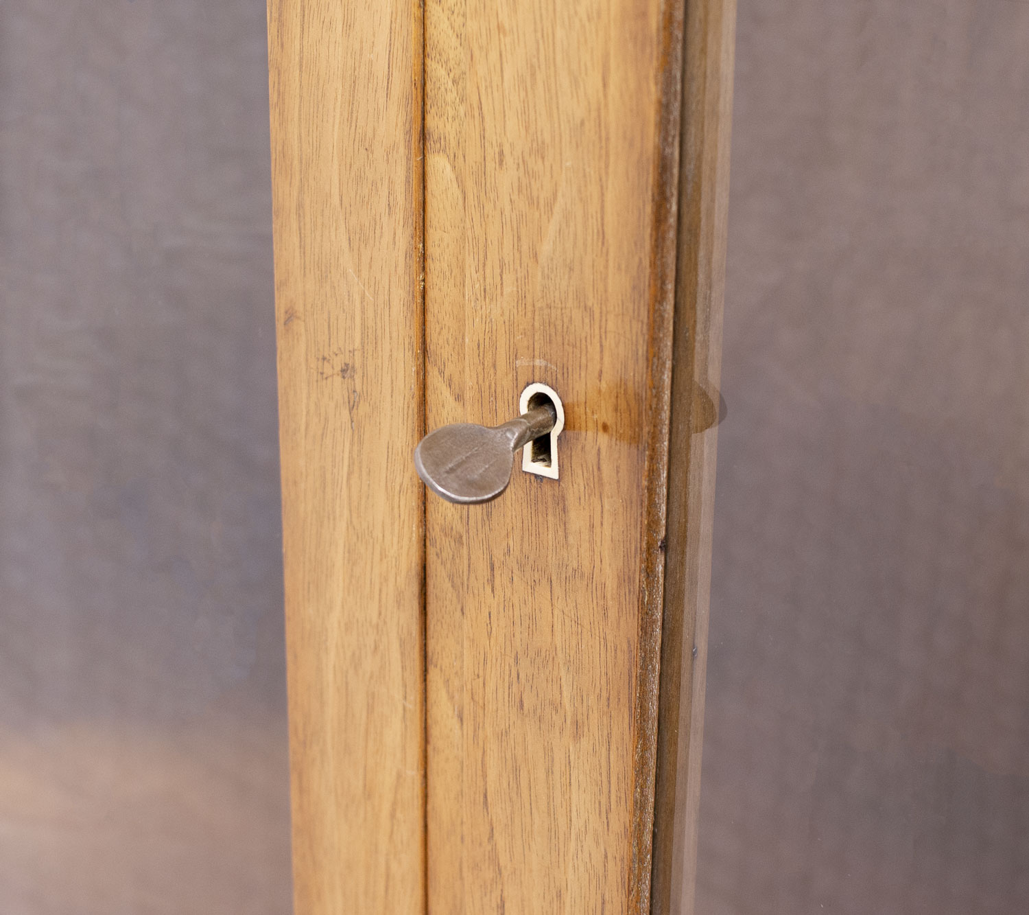 French Art Deco Walnut Display Cabinet