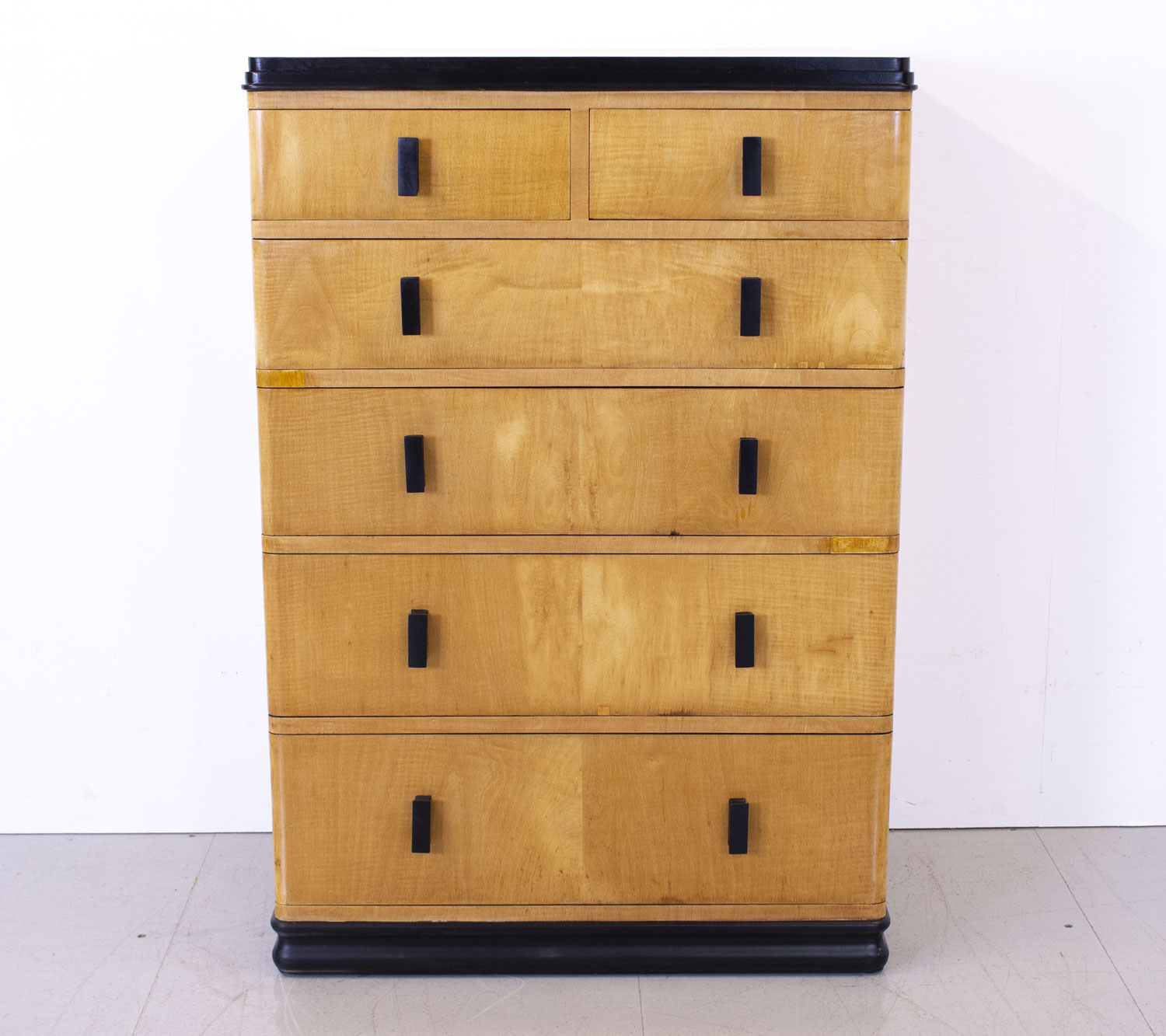 Art Deco Satinwood Tallboy