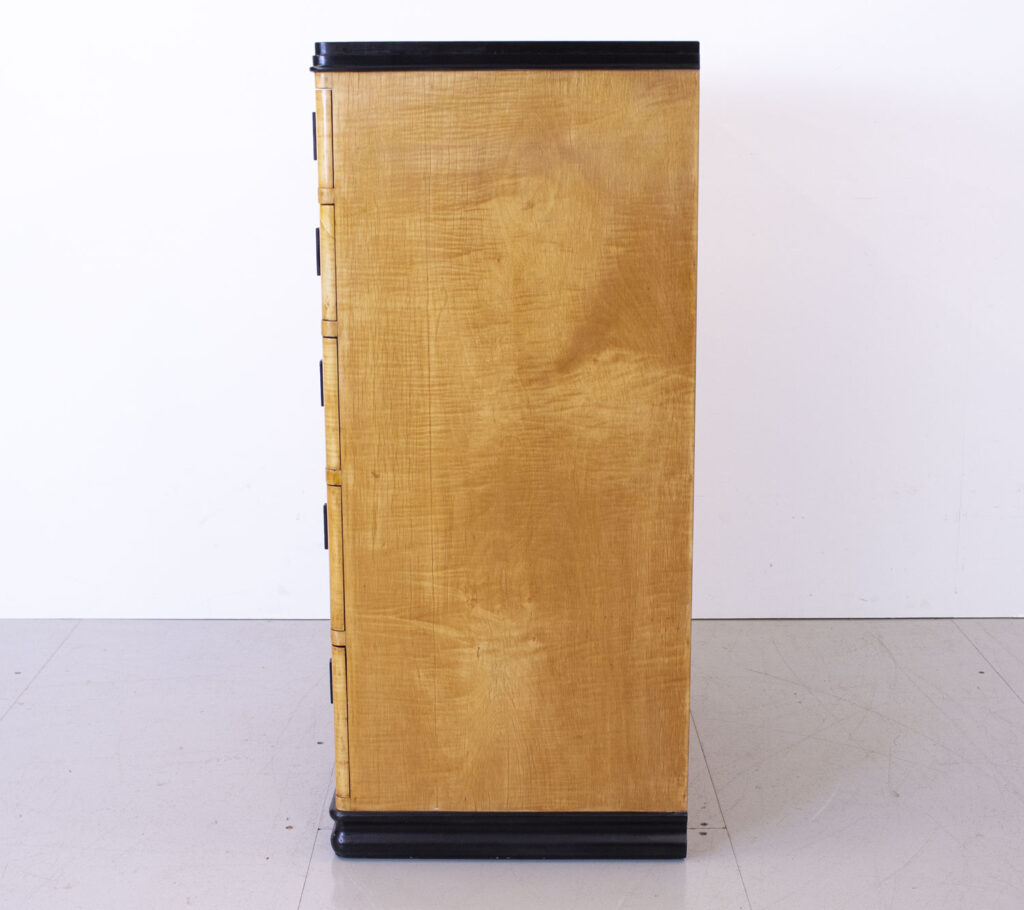 Art Deco Satinwood Tallboy