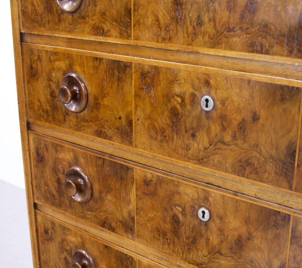 Art Deco Burr Walnut Chest of Drawers