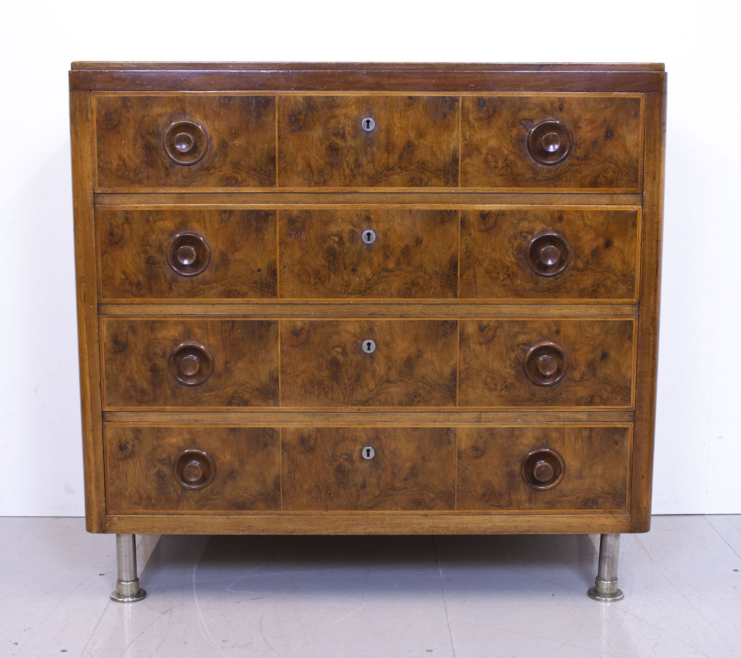 Art Deco Burr Walnut Chest of Drawers