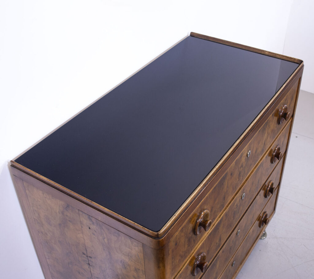 Art Deco Burr Walnut Chest of Drawers