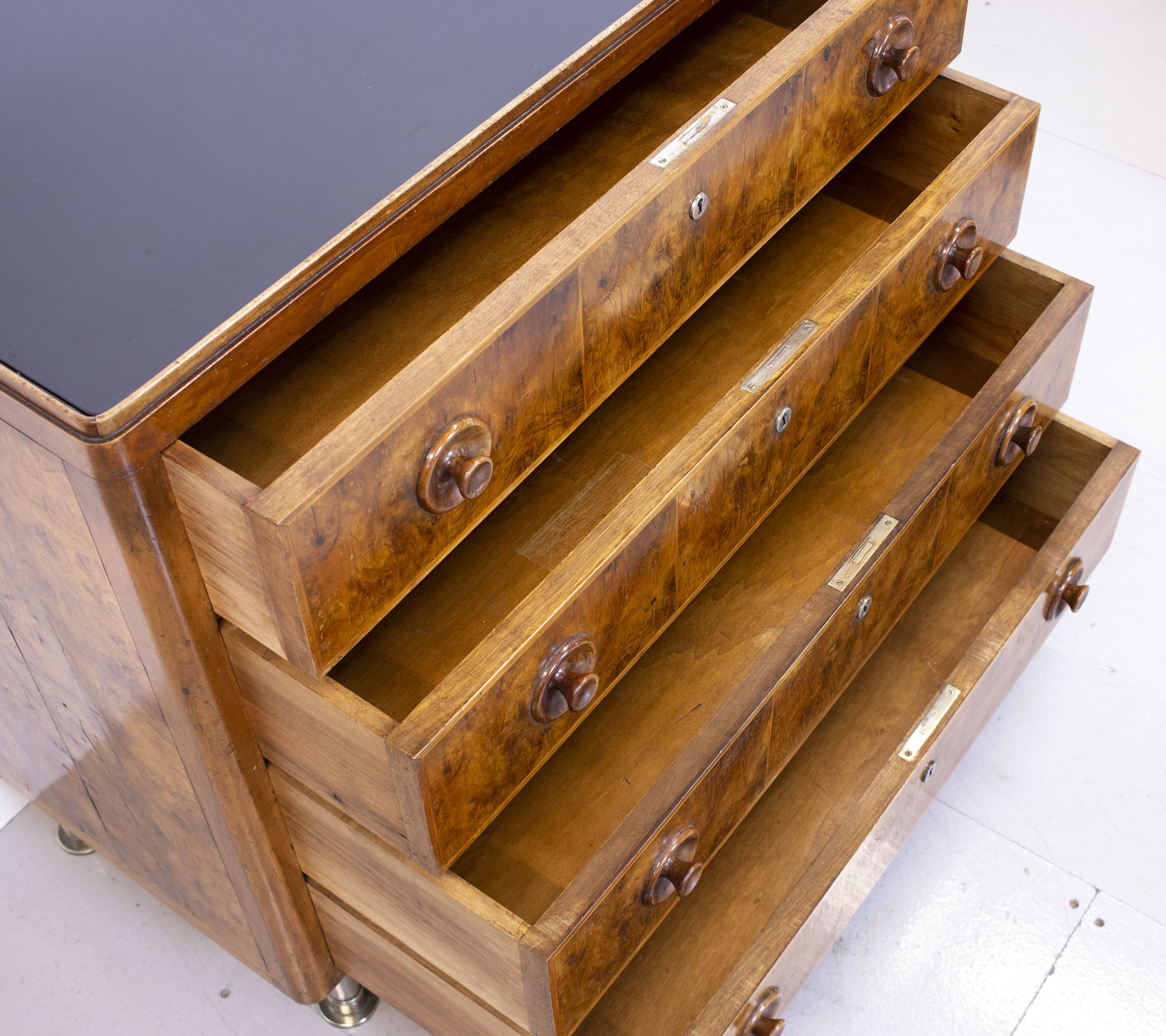 Art Deco Burr Walnut Chest of Drawers